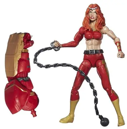 Hasbro Marvel Legends Infinite Series THUNDRA 6-inch / 15cm action figure - 2015 Hulkbuster BaF Assortment Avengers (Comic Book) Wave - LAST ONE!!! - C8.0 G-VG- NSiB (New, Sealed, large crease on upper, rear cardback, wear,  rubbing marks, tiny dents) - LAST ONE in stock!!!