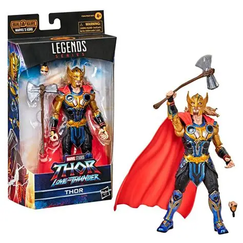 Hasbro Marvel Legends Thor 4 Series F1045 THOR (Armored) 6-inch / 15cm action figure - KORG BaF Assortment Thor Love and Thunder Wave - with Stormbreaker (stubborn)