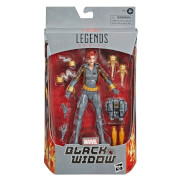 Hasbro Marvel Black Widow Legends Series E8713 BLACK WIDOW (Grey / Gray Suit Red Room Training) 6-inch / 15cm action figure - Walmart Exclusive 2019 - C8.4 NSiB (New, Sealed, slight dings, crease on rear card back, and slight rubbing marks) - LAST ONE!!!