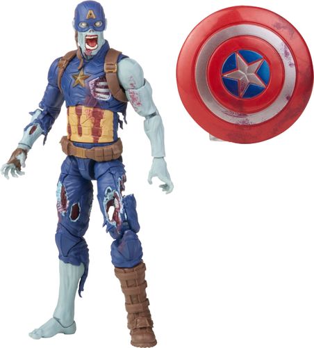Hasbro Marvel Legends Series What If...? ZOMBIE CAPTAIN AMERICA 6-inch / 15cm action figure - THE WATCHER BaF Assortment Disney+ Wave 1
