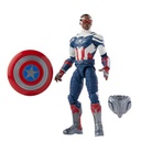 Hasbro Marvel Legends Series Disney+ CAPTAIN AMERICA (Sam Wilson Falcon) 6-inch / 15cm action figure - Captain America Flight Gear BaF Assortment Disney+ Wave 2 - reference Avengers, Winter Soldier & Falcon, Wings of Wakanda Black Panther - LAST ONE!!! - C8.2 G/VG- NSiB (New, Sealed, some dings, dents, scratch marks, and other tiny blemishes)